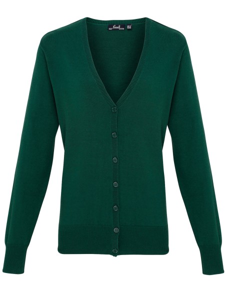 P-PR697-Womens Button Through Knitted Cardigan