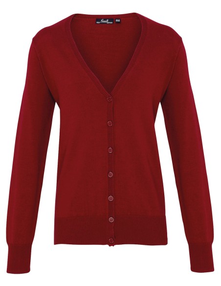 P-PR697-Womens Button Through Knitted Cardigan