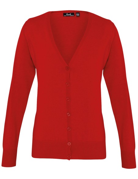 P-PR697-Womens Button Through Knitted Cardigan
