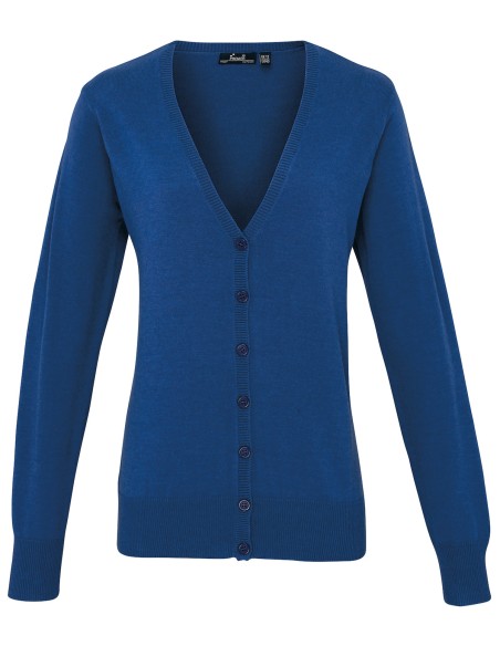 P-PR697-Womens Button Through Knitted Cardigan