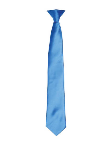 P-PR755-Cravate à clip en satin "Colours"