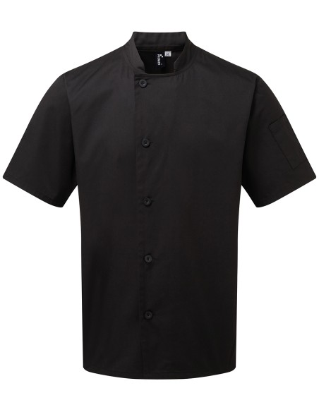P-PR900-Essential Short Sleeve Chefs Jacket