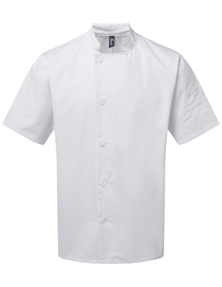 P-PR900-Essential Short Sleeve Chefs Jacket