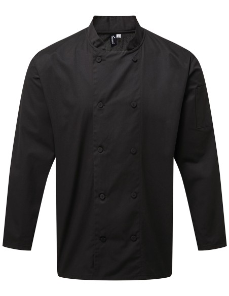 P-PR903-Chefs Long Sleeve Coolchecker® Jacket