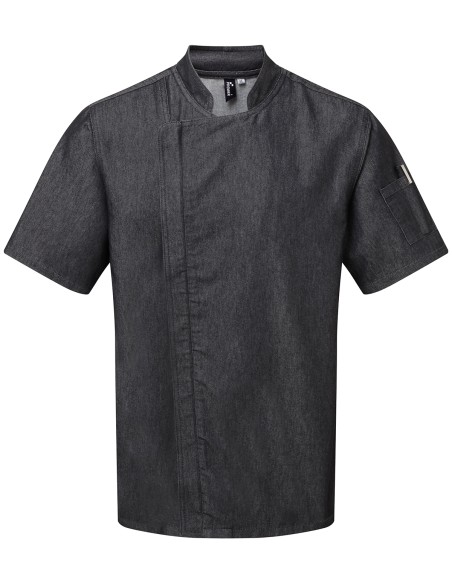 P-PR906-Chefs Zip-Close Short Sleeve Jacket