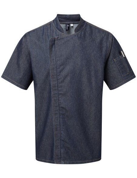 P-PR906-Chefs Zip-Close Short Sleeve Jacket