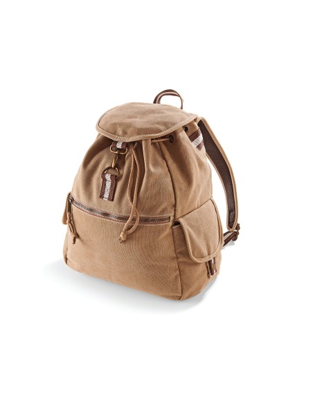 Q-QD612-Vintage Canvas Backpack