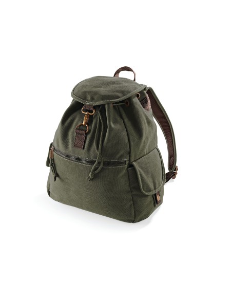 Q-QD612-Vintage Canvas Backpack