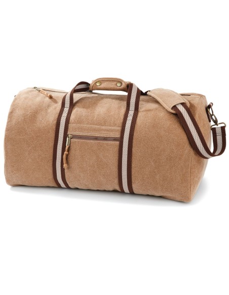 Q-QD613-Vintage Canvas Holdall