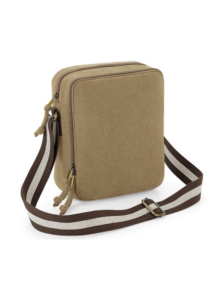 Q-QD614-Vintage Canvas Mini Reporter