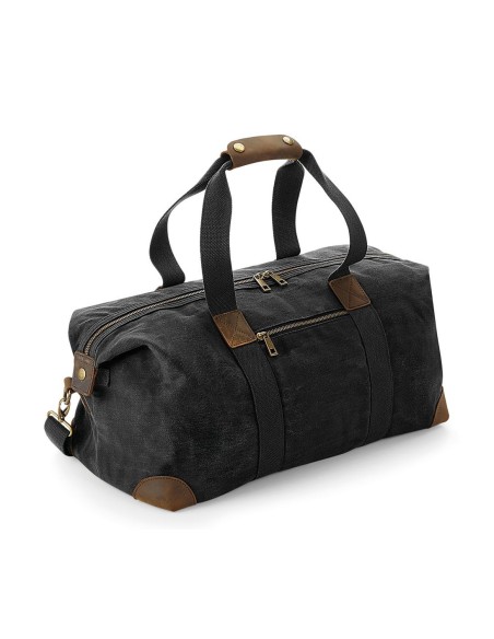 Q-QD650-Heritage Waxed Canvas Holdall
