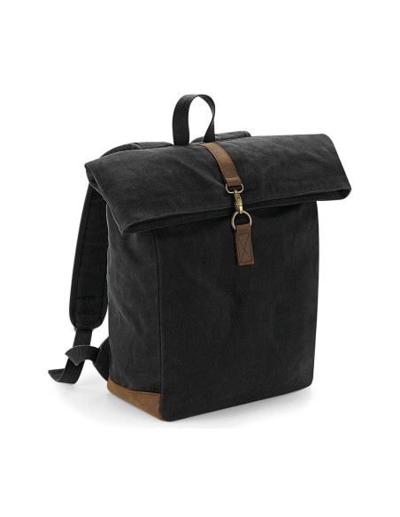 Q-QD655-Heritage Waxed Canvas Backpack
