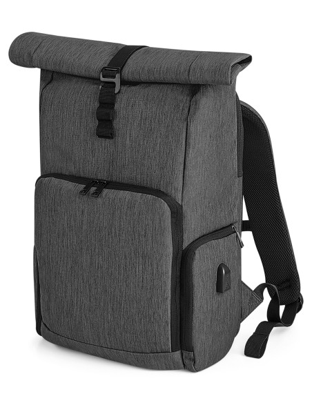 Q-QD995-Q-Tech Charge Roll-Top Backpack