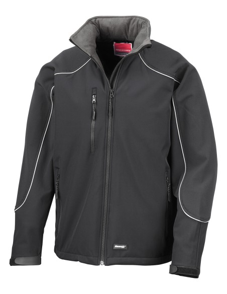 R-R118X-Hooded Soft Shell Jacket
