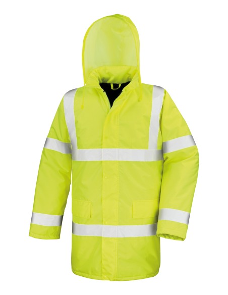 R-R218X-High Vis Motorway Coat