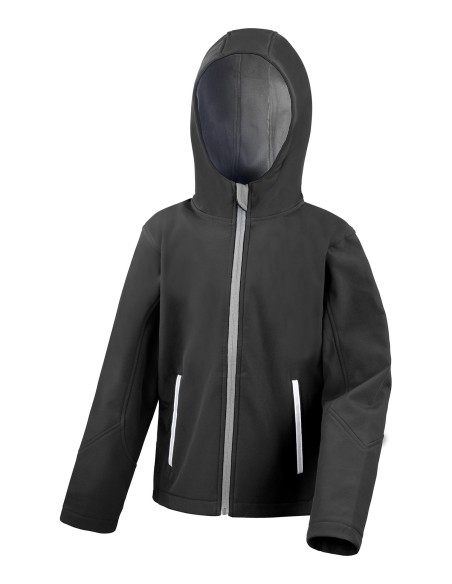 R-R224J-Junior TX Performance Hooded Soft Shell Jacket