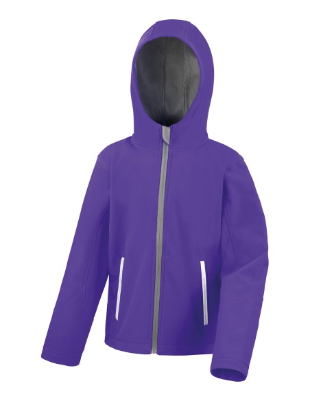 R-R224J-Junior TX Performance Hooded Soft Shell Jacket