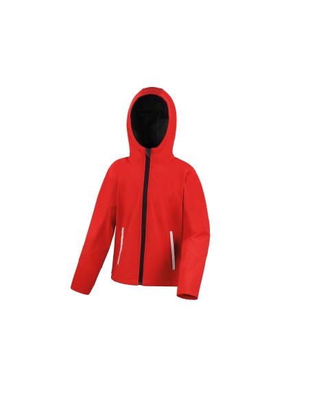 R-R224J-Junior TX Performance Hooded Soft Shell Jacket