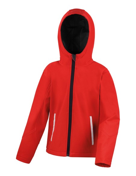 R-R224J-Junior TX Performance Hooded Soft Shell Jacket