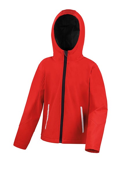 R-R224Y-Youth TX Performance Hooded Soft Shell Jacket