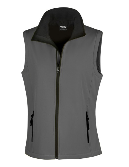 R-R232F-Womens Printable Softshell Bodywarmer with Recycled Fleece Inner