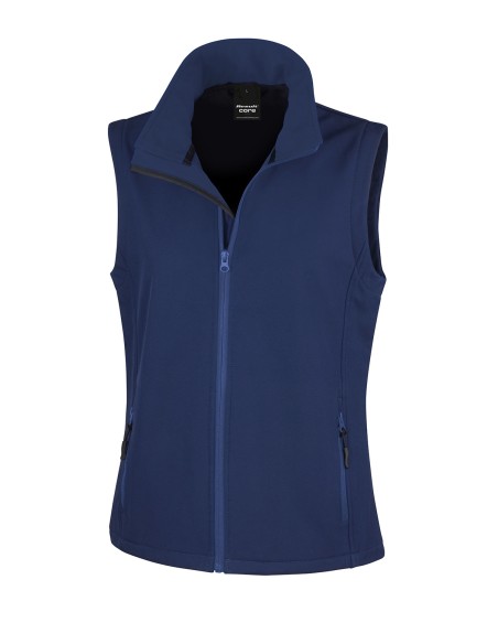 R-R232F-Womens Printable Softshell Bodywarmer with Recycled Fleece Inner