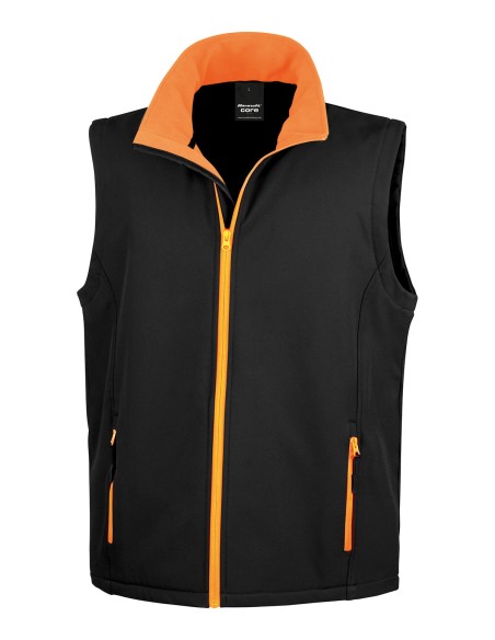 R-R232M-Men's Printable Softshell Bodywarmer with Recycled Fleece Inner
