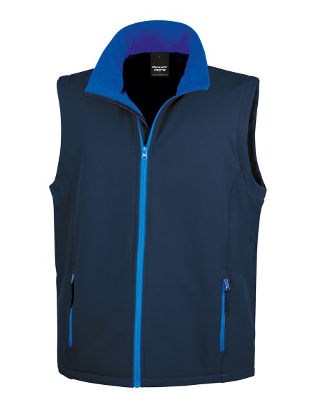 R-R232M-Men's Printable Softshell Bodywarmer with Recycled Fleece Inner
