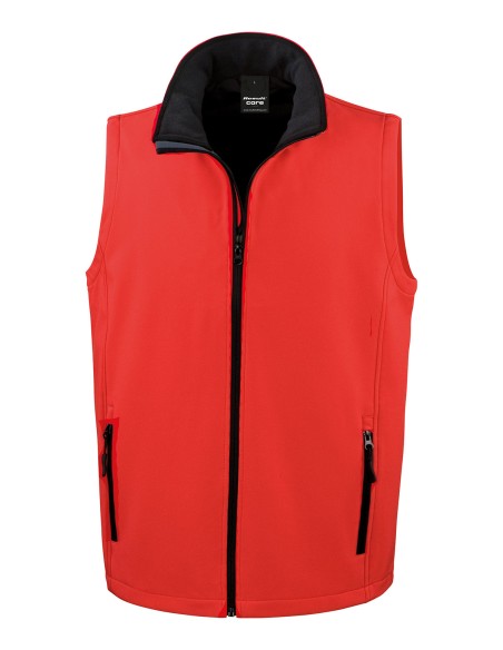 R-R232M-Men's Printable Softshell Bodywarmer with Recycled Fleece Inner