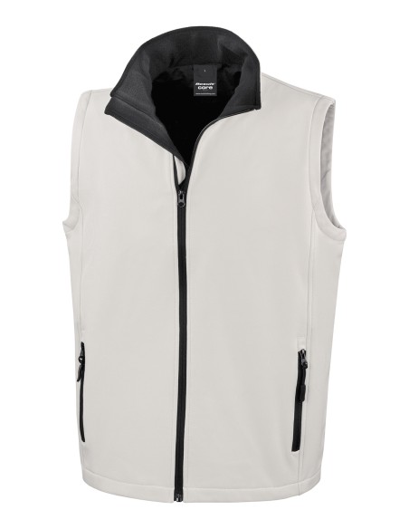 R-R232M-Men's Printable Softshell Bodywarmer with Recycled Fleece Inner