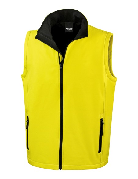 R-R232M-Men's Printable Softshell Bodywarmer with Recycled Fleece Inner