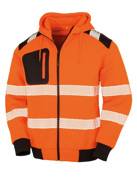 R-R503X-Recycled Zipped Safety Hoody
