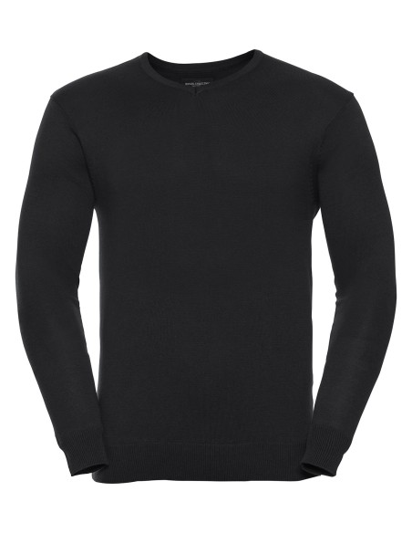 R-R-710M-0-Mens V-Neck Knitted Pullover