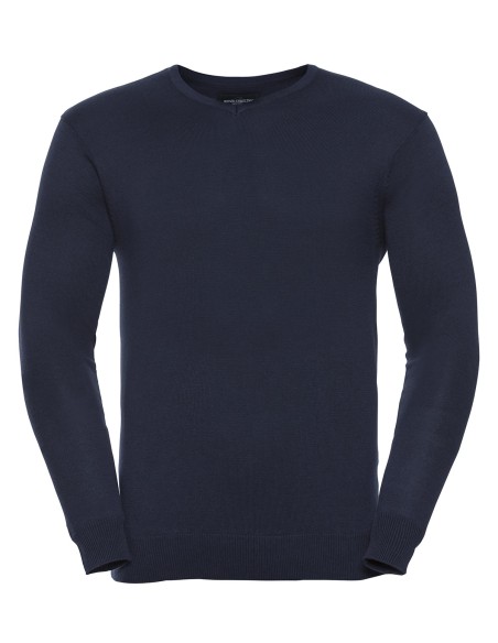 R-R-710M-0-Mens V-Neck Knitted Pullover