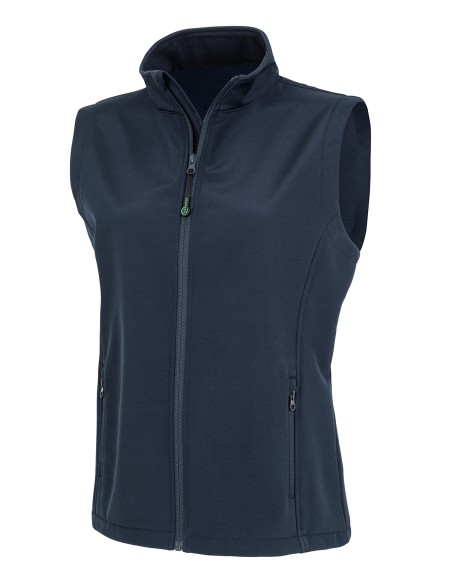 R-R902F-Womens Recycled 2-Layer Printable Softshell Bodywarmer