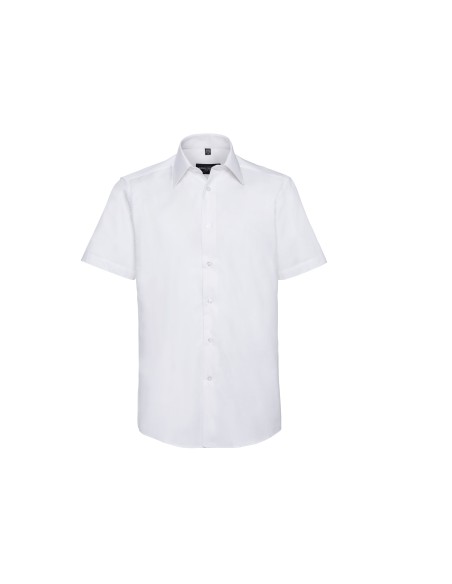 R-R-923M-0-Mens Short Sleeve Easy Care Tailored Oxford Shirt