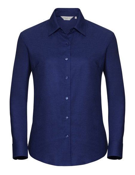 R-R-932F-0-Ladies L/S Easy Care Oxford Shirt