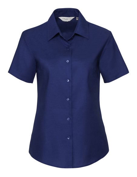 R-R-933F-0-Ladies Short Sleeve Easy Care Oxford Shirt
