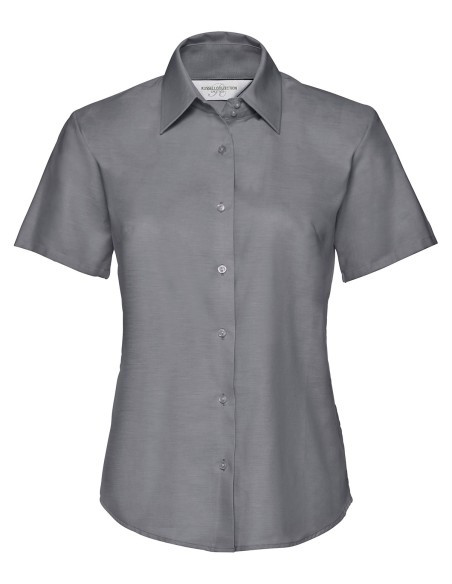 R-R-933F-0-Ladies Short Sleeve Easy Care Oxford Shirt