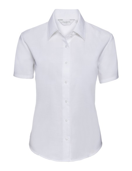 R-R-933F-0-Ladies Short Sleeve Easy Care Oxford Shirt