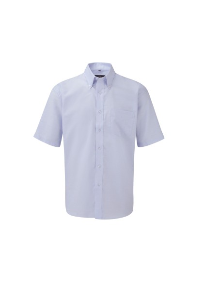 R-R-933M-0--Mens Short Sleeve Easy Care Oxford Shirt