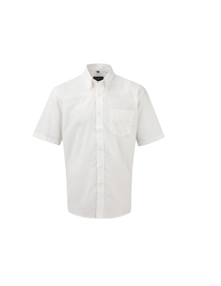 R-R-933M-0--Mens Short Sleeve Easy Care Oxford Shirt