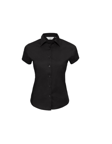 R-R-947F-0-Chemise ajustée manches courtes facile d’entretien pour femme