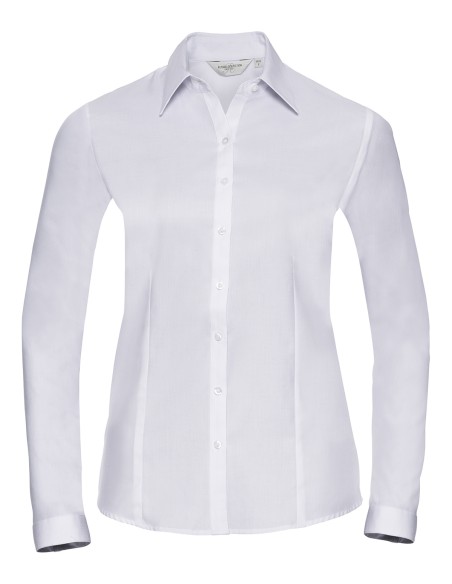 R-R-962F-0-Ladies L/S Herringbone Shirt