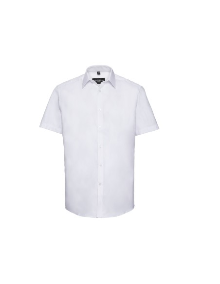 R-R-963M-0-Mens Short Sleeve Herringbone Shirt