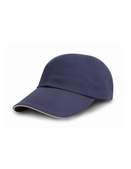 R-RC050X-Brushed Cotton Decorators Cap With Sandwich Peak