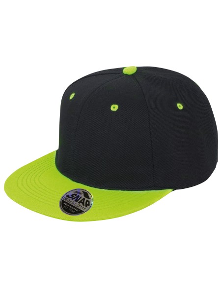 R-RC082X-Bronx Original Flat Peak Snapback Dual Colour Cap