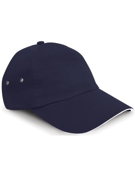 R-RC72X-Casquette à 5 panneaux en coton Plush