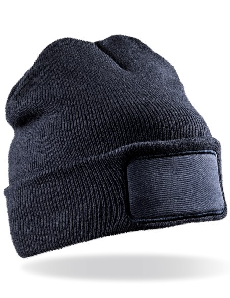 R-RC927X-Recycled Double Knit Printers Beanie