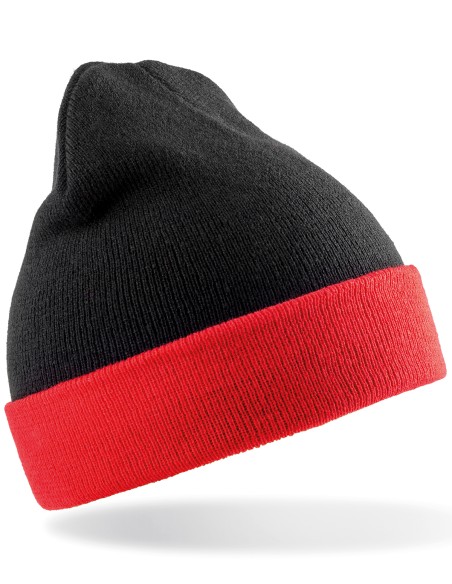 R-RC930X-Recycled Black Compass Beanie